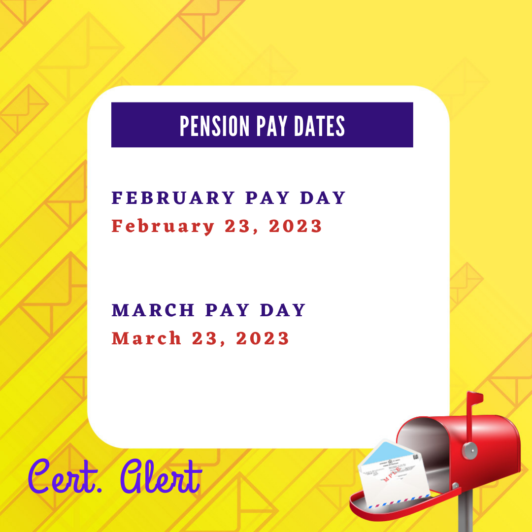 Pension Pay Day – Accountant General's Department